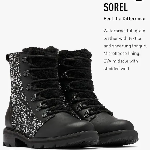 Sorel Lennox Lace Waterproof Suede Boots