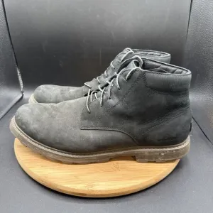 Sorel Madson II Chukka Boots Mens 13 Black Nubuck Leather Waterproof NM3847-010