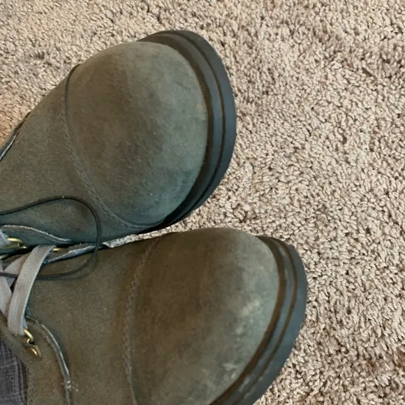 Sorel Major Carly Boots Waterproof Graphite Shark Grey Olive Khaki Green 8.5