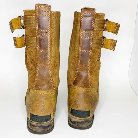 SOREL Major Pull on Grizzly Bear Tan Boots‎ Sz 6
