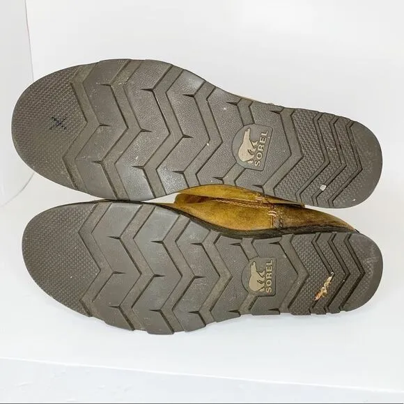 SOREL Major Pull on Grizzly Bear Tan Boots‎ Sz 6