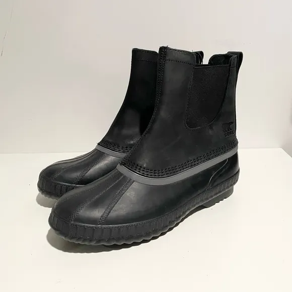 Sorel Mens Cheyanne II Chelsea Snow‎ Boot NM2609-010 Size 10 Black Winter