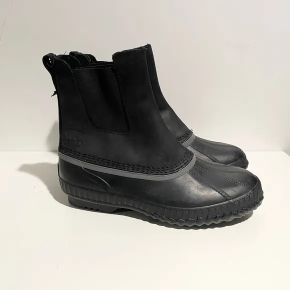 Sorel Mens Cheyanne II Chelsea Snow‎ Boot NM2609-010 Size 10 Black Winter