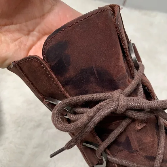 Sorel NL3018-908 Women's Brown Joan of Arctic Wedge II Ankle Lace Up Boots 9