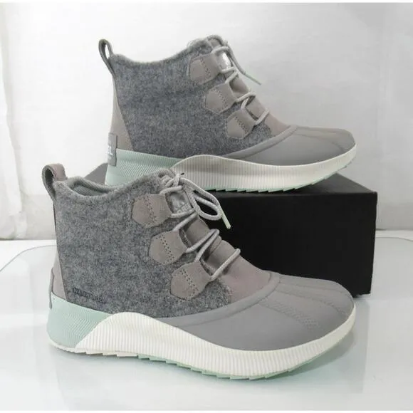 Sorel Out N About III Classic Waterproof Boot Rain Duck Booties Dove Grey Size 7