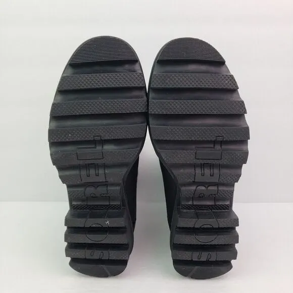 Sorel Phoenix Womens Size 5.5 Black Waterproof Leather Short Lace Leather Boots