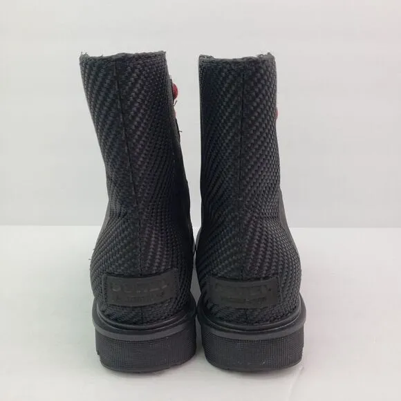 Sorel Phoenix Womens Size 5.5 Black Waterproof Leather Short Lace Leather Boots