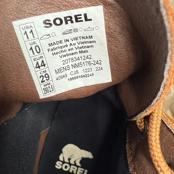 Sorel Slabtown 62 Six Men’s Waterproof Lace-up Leather Boot S-314 Sz 11