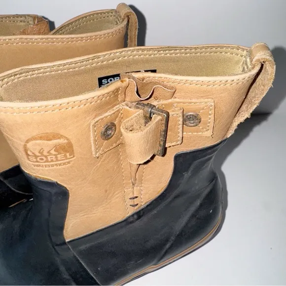 Sorel Slimpack Riding Glow Waterproof Short Boots Two-Tone Ankle Boots Sz 9