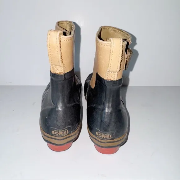 Sorel Slimpack Riding Glow Waterproof Short Boots Two-Tone Ankle Boots Sz 9