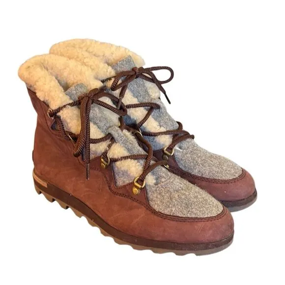 Sorel Sneakchic alpine waterproof lace up boots 12