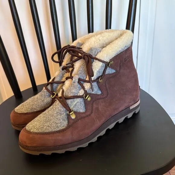 Sorel Sneakchic alpine waterproof lace up boots 12