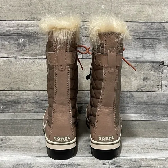 SOREL Tofino II Faux Fur Lined Waterproof  Boot - Omega Taupe Paradox Pink Sz-7
