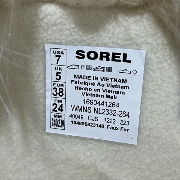 SOREL Tofino II Faux Fur Lined Waterproof  Boot - Omega Taupe Paradox Pink Sz-7