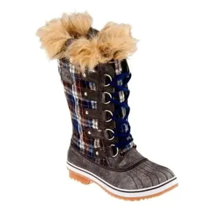 Sorel Tofino Plaid Waterproof Snow Boots Size 6 NWOB