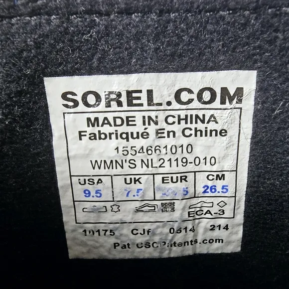 Sorel Toronto Wedge Boots Black Suede Size 9.5
