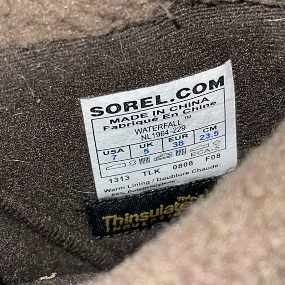 Sorel Waterfall waterproof winter boots. Size 7 GUC