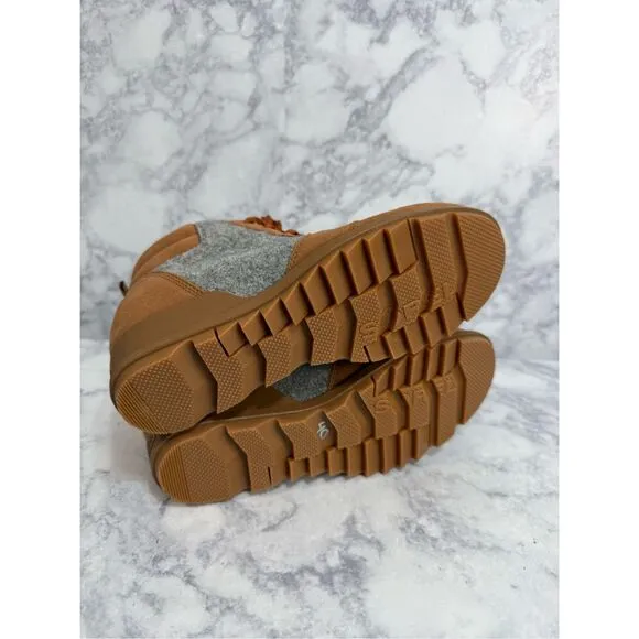 Sorel Women’s Boots sz 9.5 Ankle Wedge Evie Suede Lace Up NEW #K941