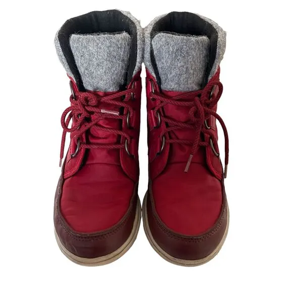 Sorel Women’s Explorer Carnival Boots - Red Dahlia Sz 9 Waterproof Winter Boot