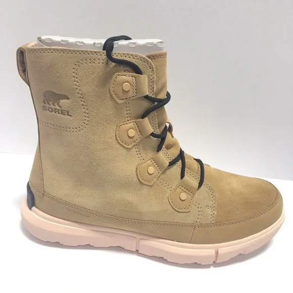 Sorel Women’s Explorer II Joan Sport, Brown Waterproof Winter Boots, Size 10M
