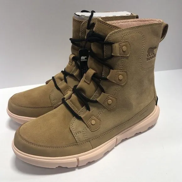 Sorel Women’s Explorer II Joan Sport, Brown Waterproof Winter Boots, Size 10M