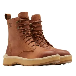 Sorel Women's Hi-Line Platform Combat Boot Scorch Tawny Buff Leather Size 8 NWT