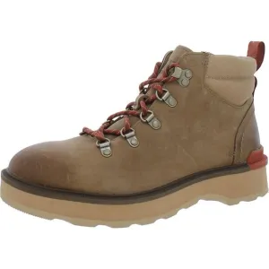 Sorel Womens Hi-Line  Tan Leather Ankle Lace-Up Hiking Boots Shoes New