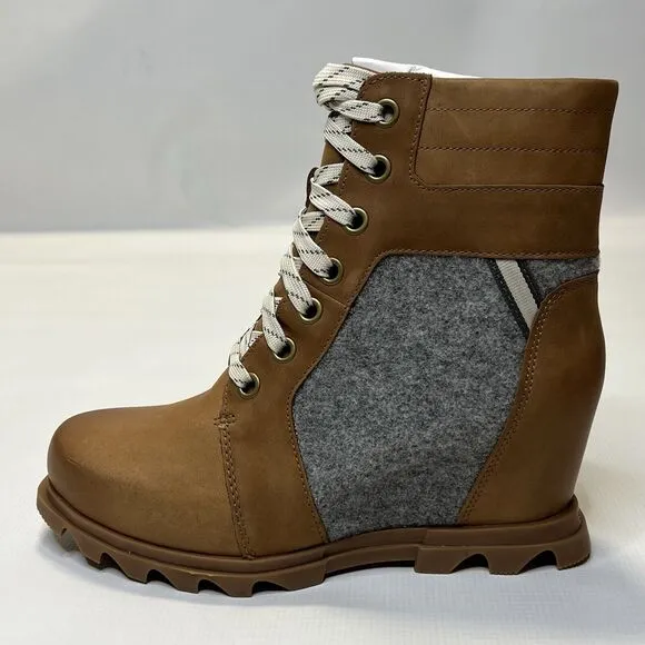 Sorel Women's Joan of Arctic Wedge III Lexie Boots Women's 11 Brown NL4362-243