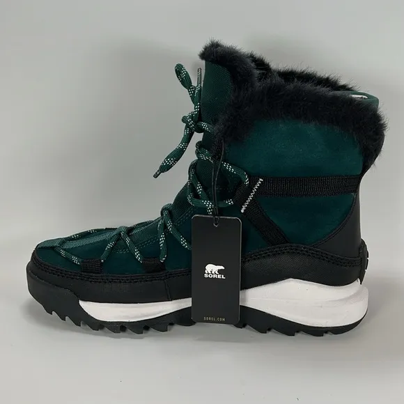 Sorel Women's ONA RMX Glacy Waterproof Boots - Midnight Teal Black Size 10 NIB