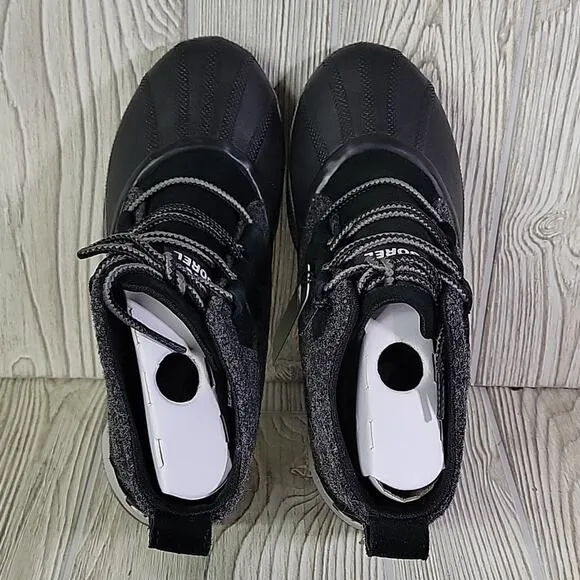 Sorel Womens Out N About III Classic Waterproof Boots Black Sea Salt Size 7 NEW