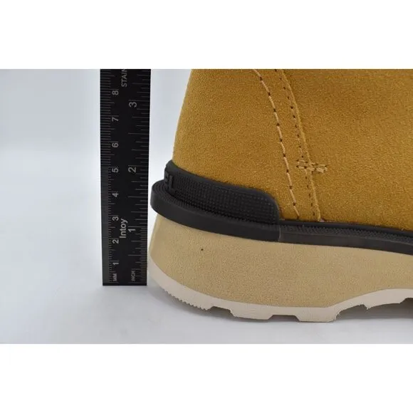 Sorel Womens Size 9 Hi-Line Geo Yellow Lace Waterproof Suede Combat Boots