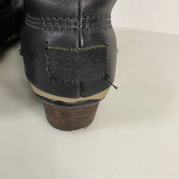 Sorel Womens Slimpack Tall Riding Boots 11 Black Waterproof Equestrian Outdoor