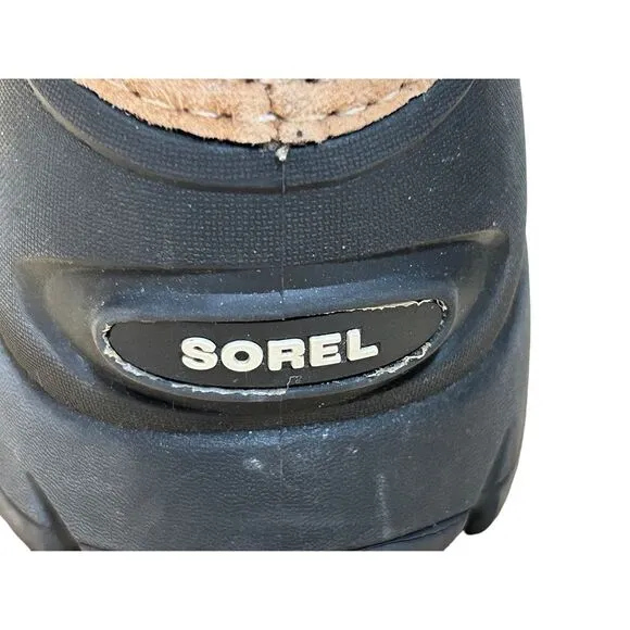 Sorel Women's Winter Boots Faux Fur Trim Lace-Up Waterproof  Size 8