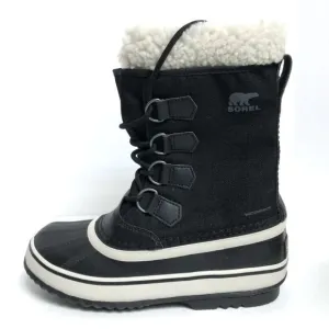 Sorel Women's Winter Carnival, Black Waterproof Snow Boots, Size 8 M