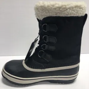 Sorel Women’s Winter Carnival, Black Waterproof Snow Boots, Size 8.5M