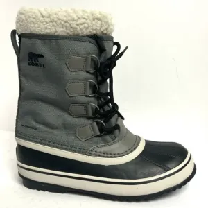 Sorel Women's Winter Carnival, Gray Waterproof Boots, Size 7.5 M