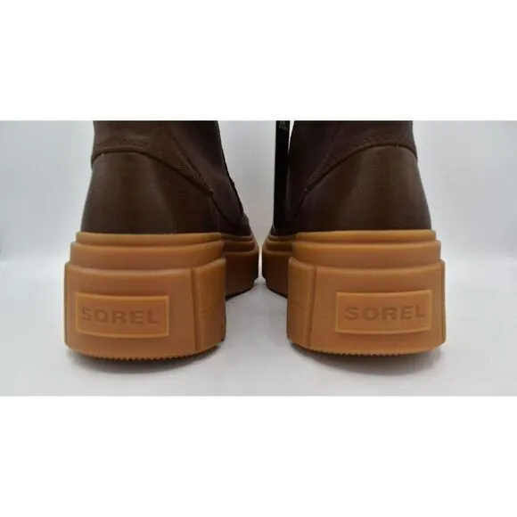 Sorel Womens Size 8 Caribou X Leather Tobacco Gum Waterproof Lace Up Boots