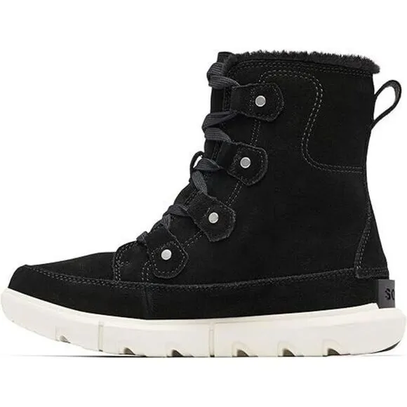 Sorel Explorer Next Joan 2058871-010 Boots Women's US 8 Black Waterproof EEE3531