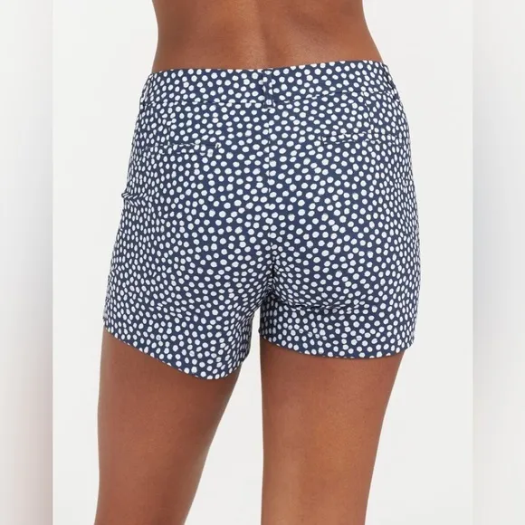 SPANX Navy Painted Dot Sunshine Shorts
