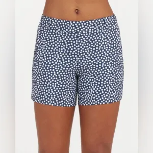 SPANX Navy Painted Dot Sunshine Shorts