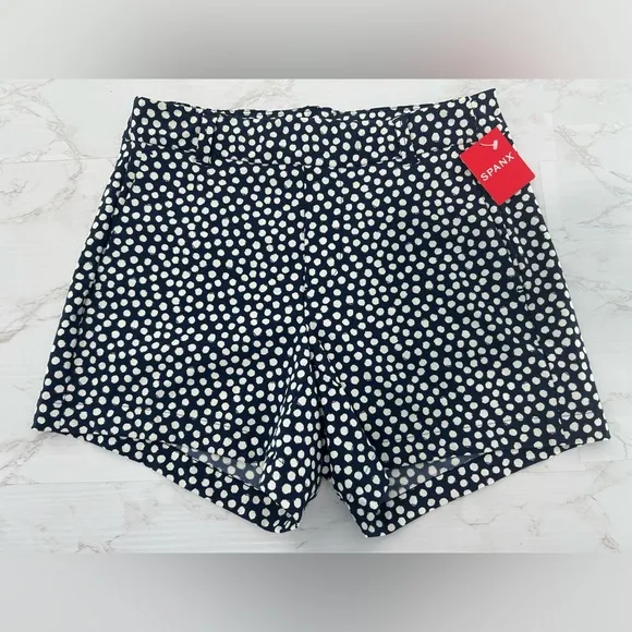 SPANX Navy Painted Dot Sunshine Shorts