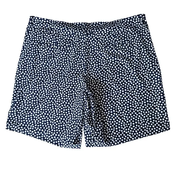 SPANX Sunshine 10&quot; Bermuda Shorts In Navy Polka Dot | 2X NWT