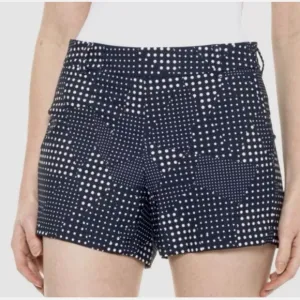 SPANX Sunshine 4” Shorts - Dot Patchwork Midnight Navy NWT