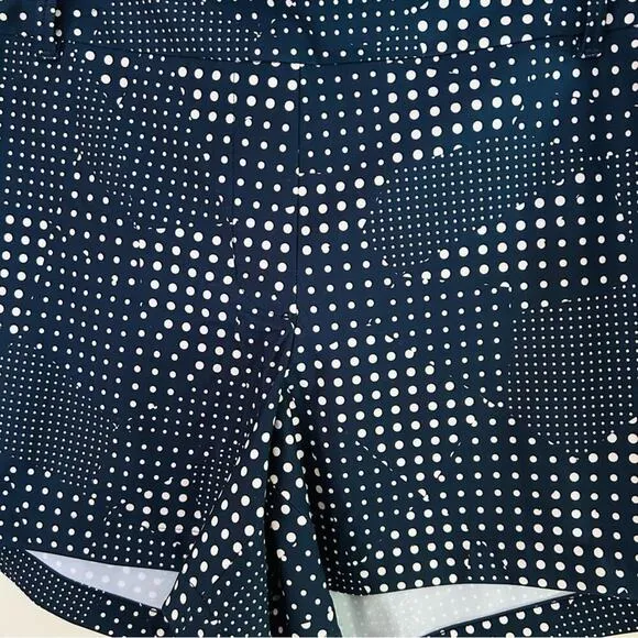 Spanx Sunshine Shorts, 4&quot; Dotpatch Midnight Navy Large NWT