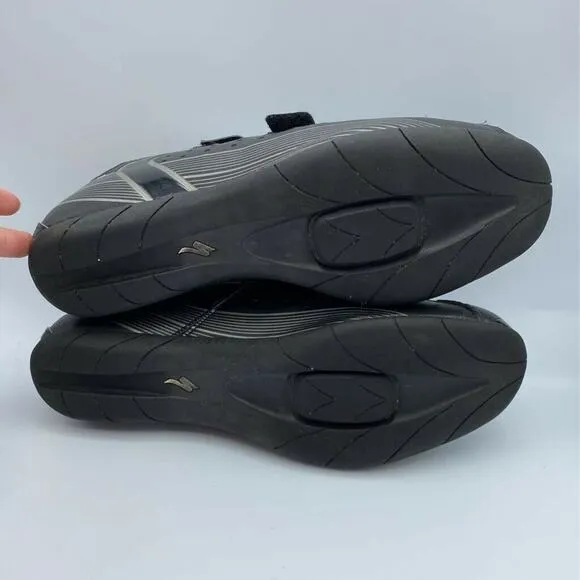 Specialized Mens Sport Touring Cycling Shoes Black 6101-5547 Hook And Loop 13 M