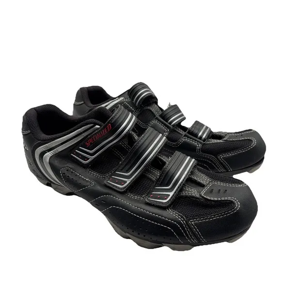 Specialized Mens US 12 Black Sport Mountain Cycling Shoes - 6118-4045