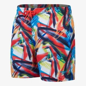 Speedo - Boys Swim Shorts - Digital Printed 15" Navy/Red/Green (800335116524)