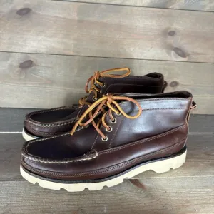 sperry boat chukka mens size 8 shoes brown leather comfort lace up boots
