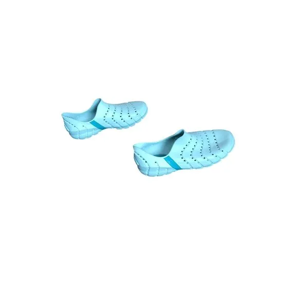 Sperry Light Blue Plastic Slip On Shoes