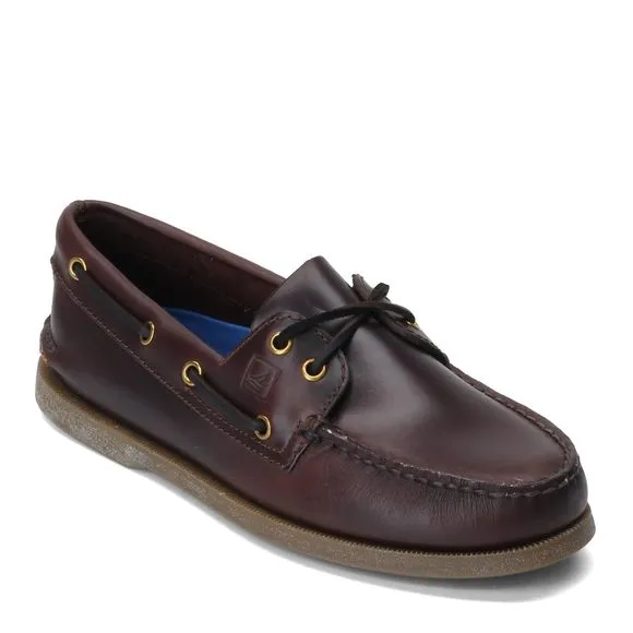 SPERRY MEN'S AUTHENTIC ORIGINAL 2-EYE BOAT SHOE, AMARETTO, 11.5 M US